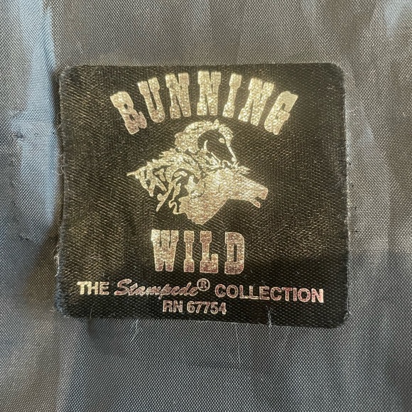 Running Wild Leather Fringe Vintage Wrap Skirt Size OS - Picture 15 of 16